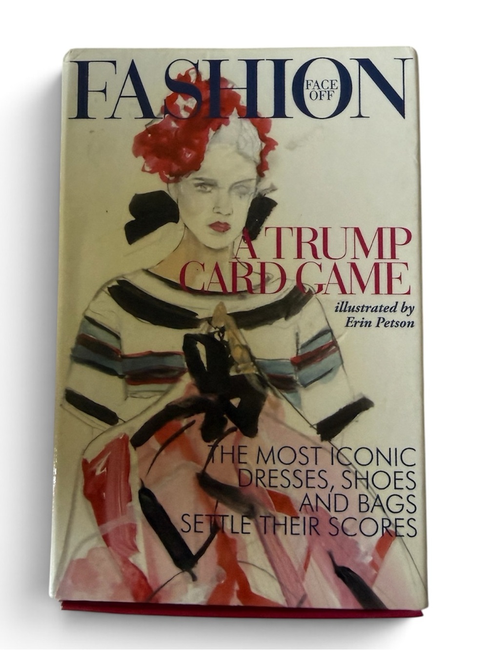 Trump Card Game - Illustrated Playing Cards (Pink, White)